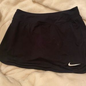 black dri fit nike tennis skirt